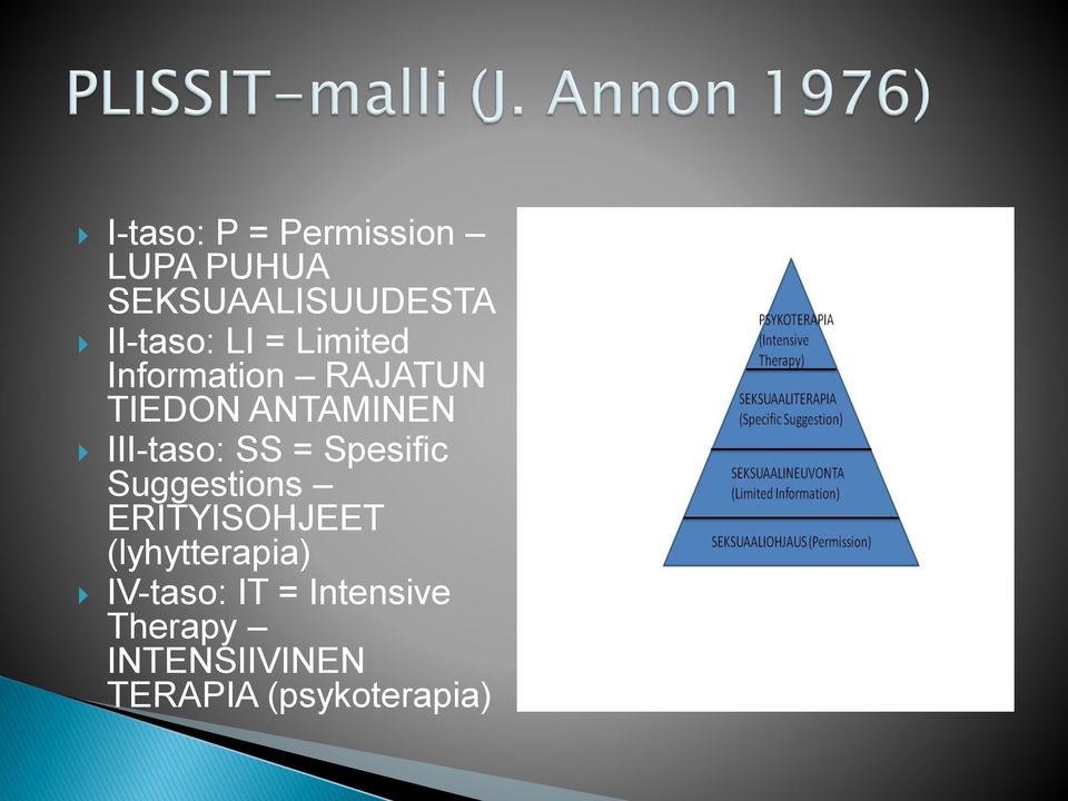 SS = Spesific Suggestions ERITYISOHJEET (lyhytterapia)