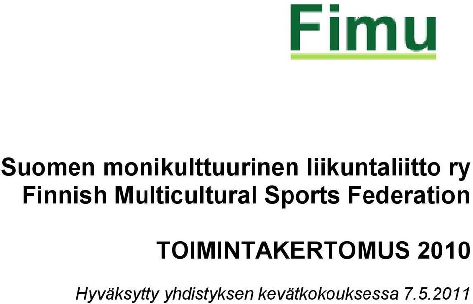 Multicultural Sports Federation