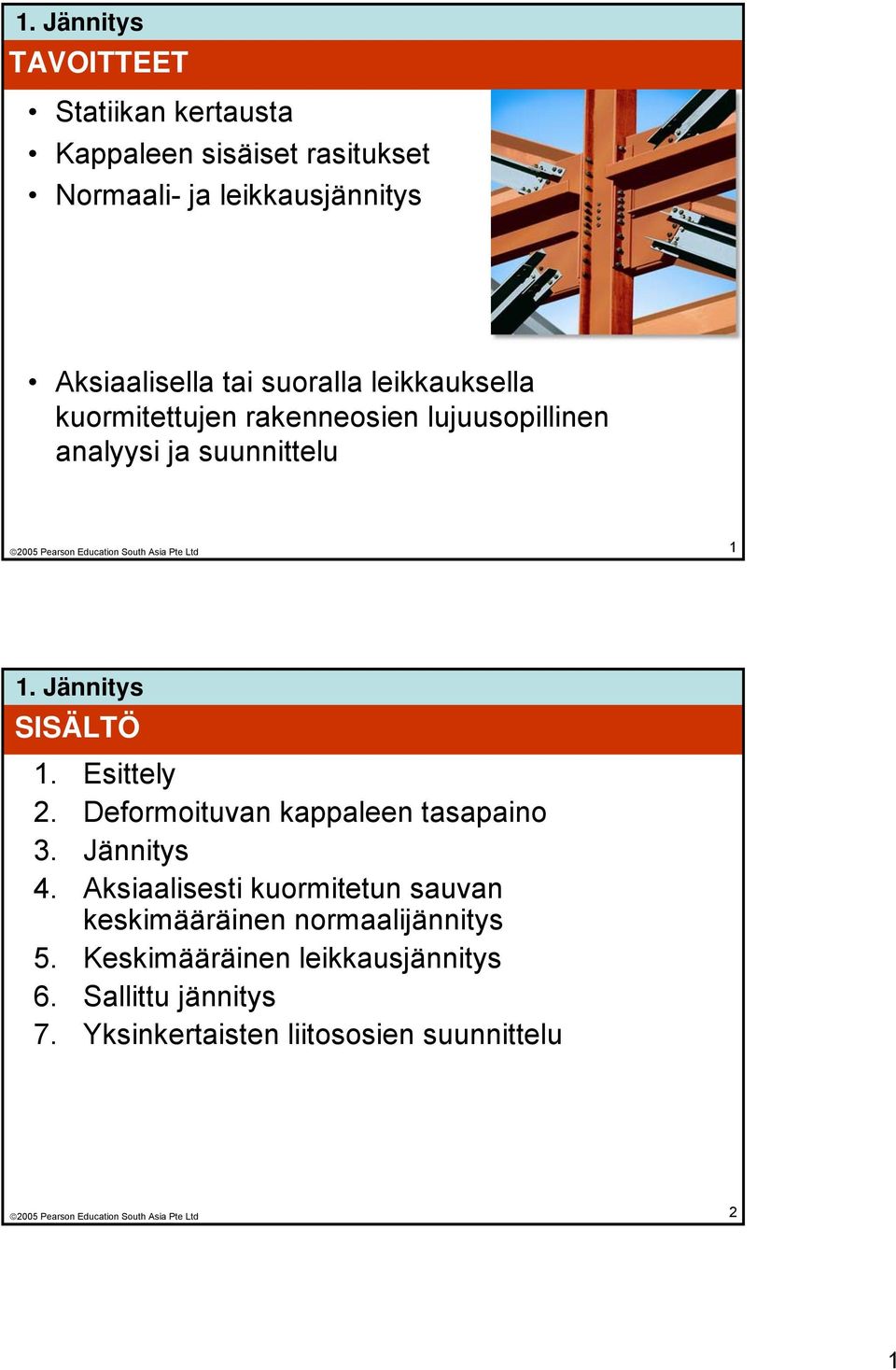 Esittely 2. Deformoituvan kappaleen tasapaino 3. Jännitys 4.