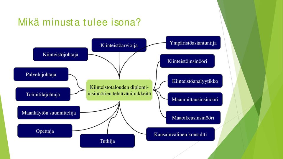 Opettaja Kiinteistöarvioija Kiinteistötalouden diplomiinsinöörien