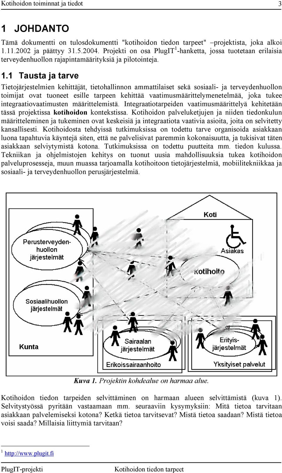 -hanketta, jossa tuotetaan erilaisia terveydenhuollon rajapintamäärityksiä ja pilotointeja. 1.