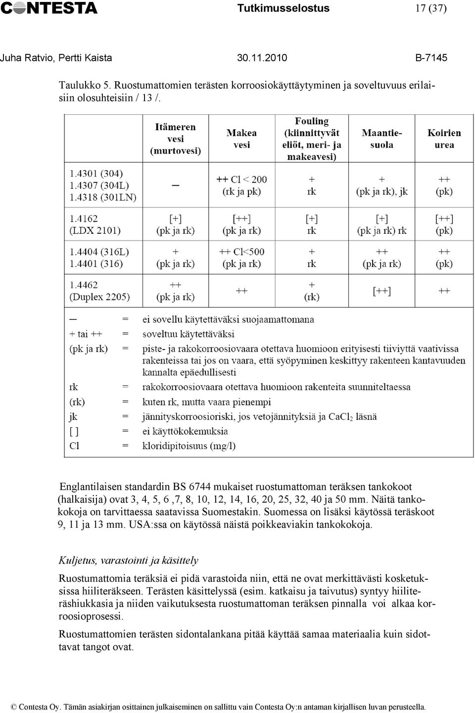 Näitä tankokokoja on tarvittaessa saatavissa Suomestakin. Suomessa on lisäksi käytössä teräskoot 9, 11 ja 13 mm. USA:ssa on käytössä näistä poikkeaviakin tankokokoja.