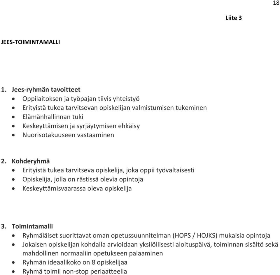 syrjäytymisen ehkäisy Nuorisotakuuseen vastaaminen 2.