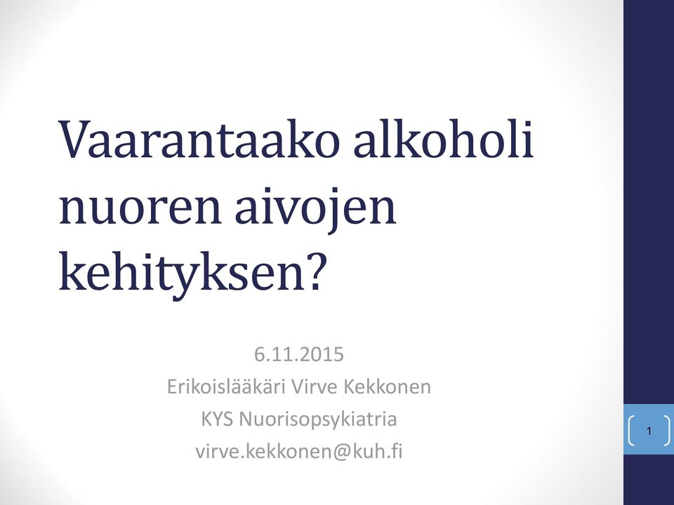 2015 Erikoislääkäri Virve