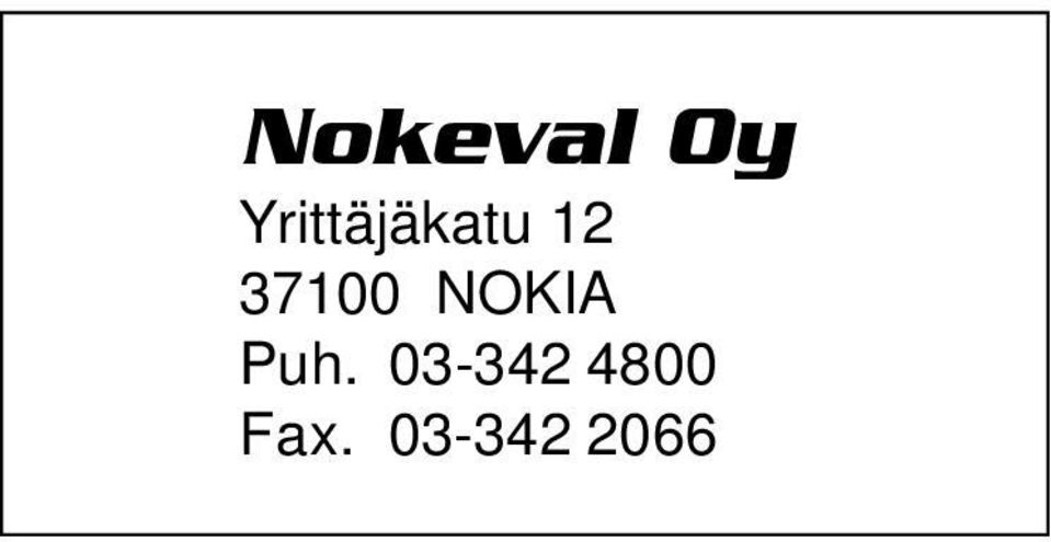 37100 NOKIA Puh.