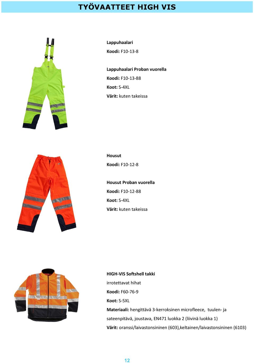 takki irrotettavat hihat Koodi: F60-76-9 Koot: S-5XL Materiaali: hengittävä 3-kerroksinen microfleece, tuulen- ja