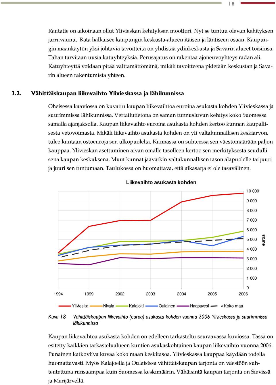 Katuyhteyttä voidaan pitää välttämättömänä, mikäli tavoitteena pidetään keskustan ja Savarin alueen rakentumista yhteen. 3.2.