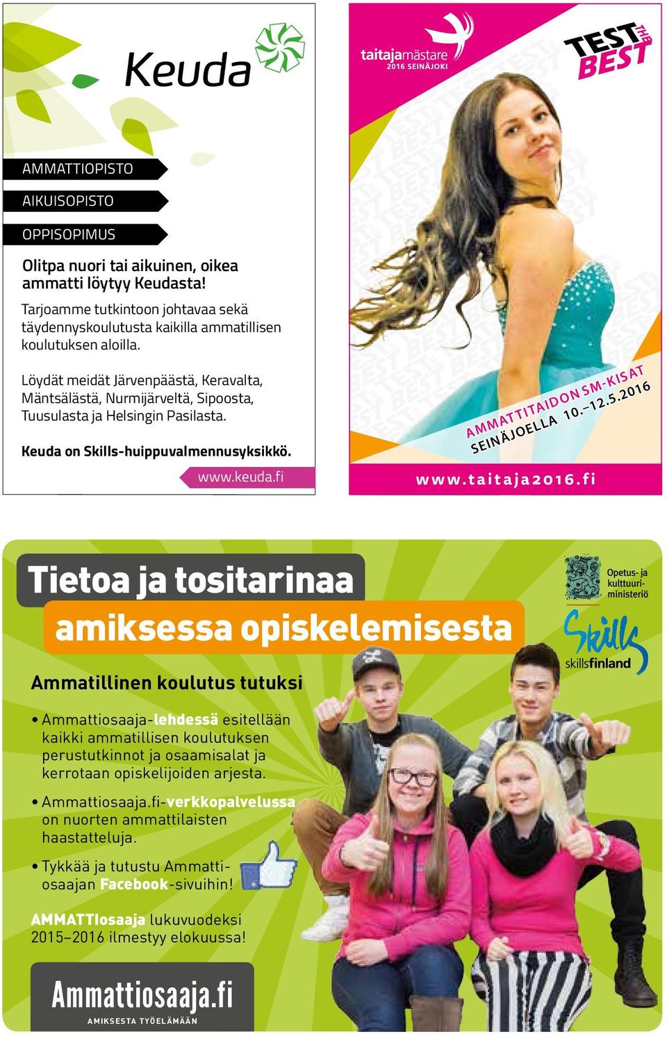 fi AMMAT TITAIDON SM-KISAT SEINÄJOELLA 10. 12.5.2016 www.taitaja2016.