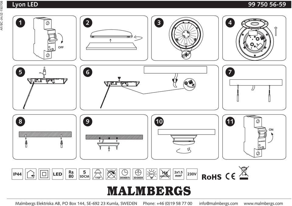 AB, PO Box 144, SE-692 23 Kumla, SWEDEN Phone: