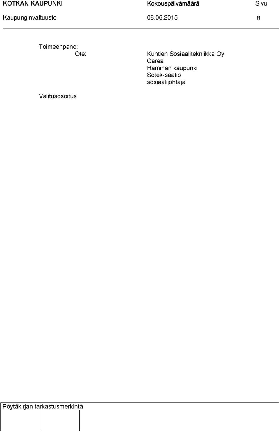2015 8 Toimeenpano: Ote: Valitusosoitus Kuntien