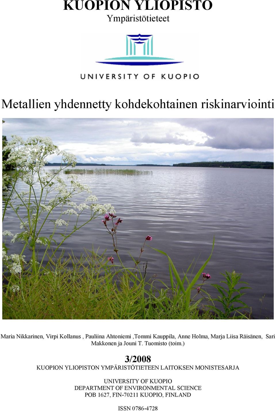 Makkonen ja Jouni T. Tuomisto (toim.