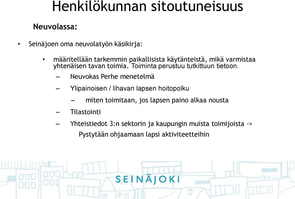 Neuvokas Perhe menetelmä Ylipainoisen / lihavan lapsen hoitopolku miten toimitaan, jos lapsen paino alkaa