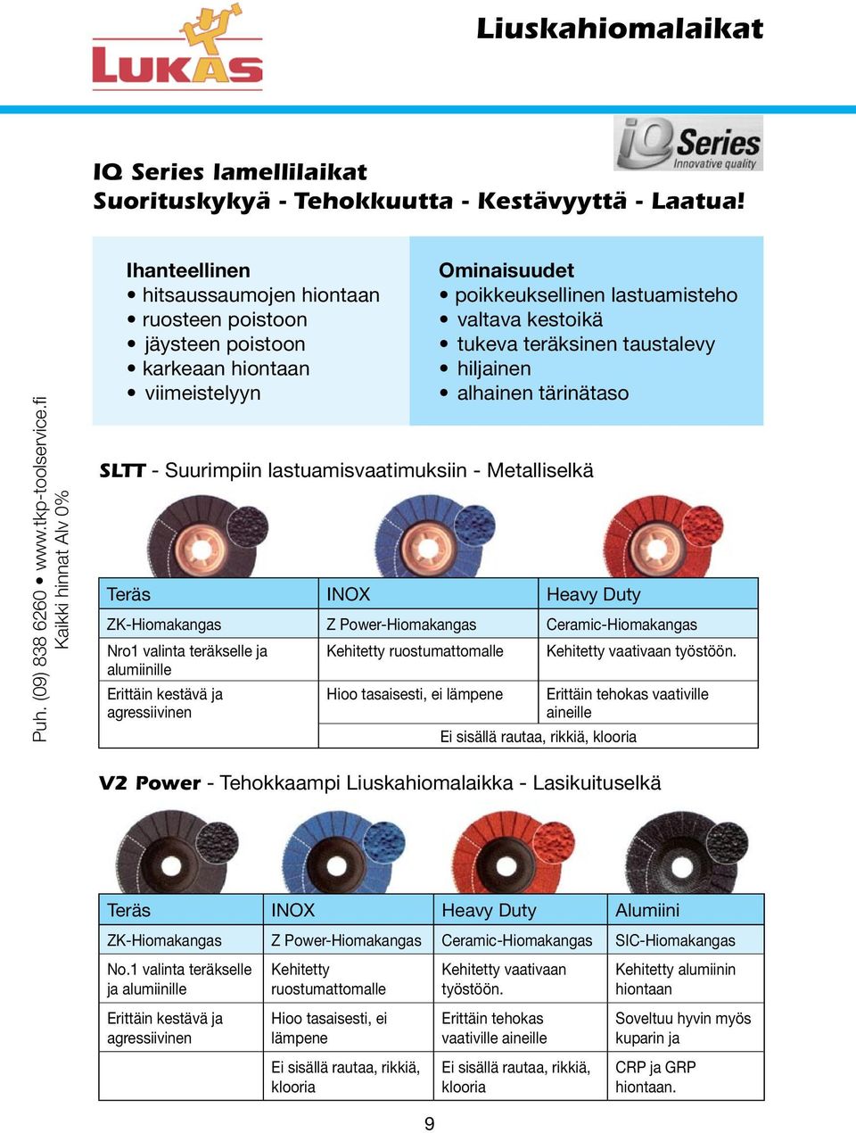 teräksinen taustalevy hiljainen alhainen tärinätaso SLTT - Suurimpiin lastuamisvaatimuksiin - Metalliselkä Teräs INOX Heavy Duty ZK-Hiomakangas Z Power-Hiomakangas Ceramic-Hiomakangas Nro1 valinta