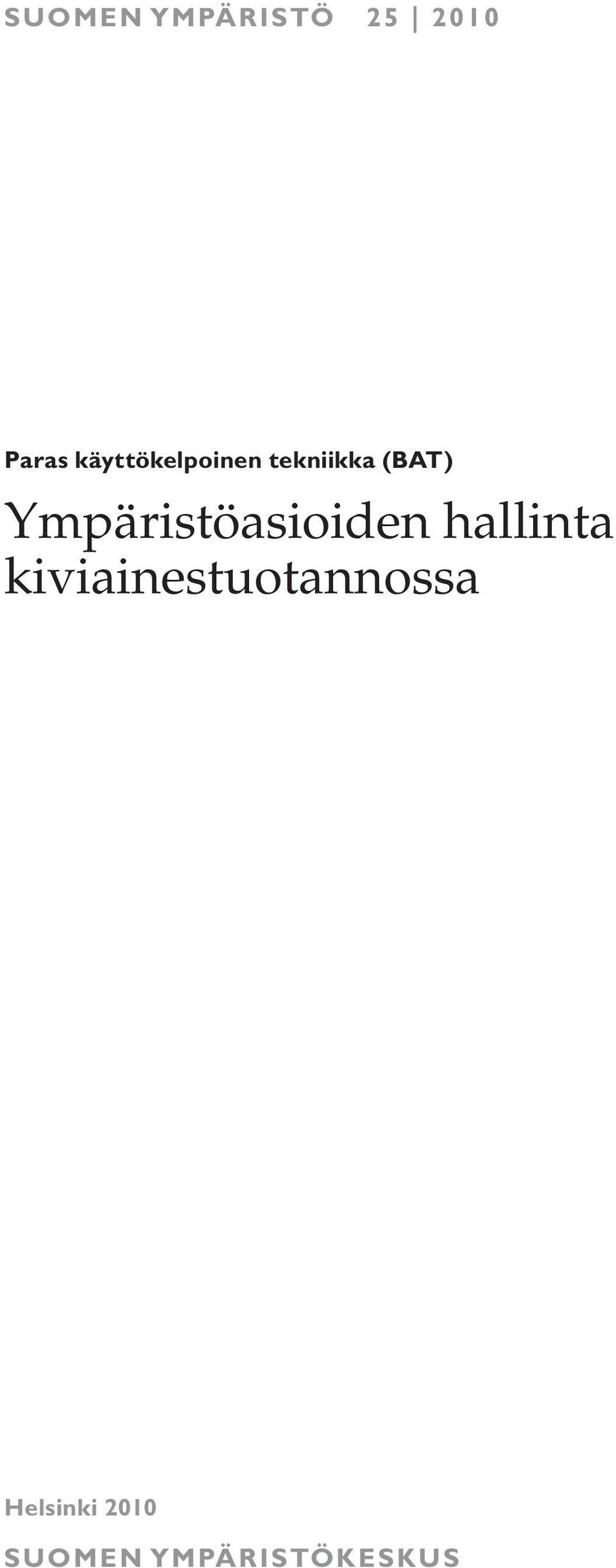Ympäristöasioiden hallinta