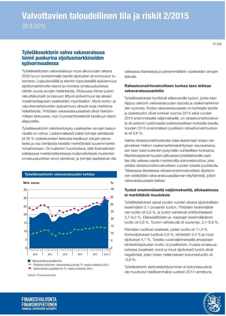 Loppukeväällä ja etenkin loppukesällä epävarmuus sijoittumarkkinoilla kasvoi ja monissa omaisuusluokissa nähtiin suuria arvojen heilahteluita.