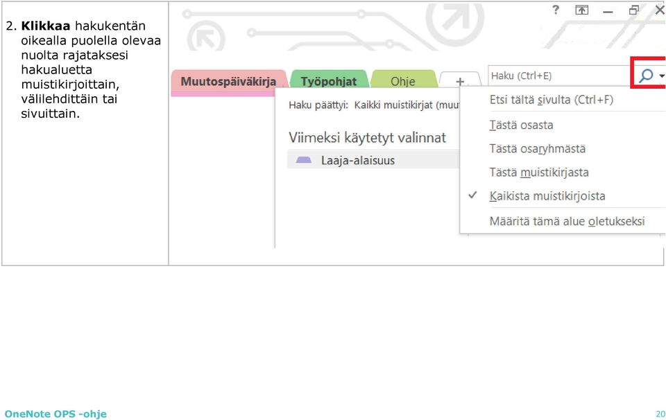 hakualuetta muistikirjoittain,