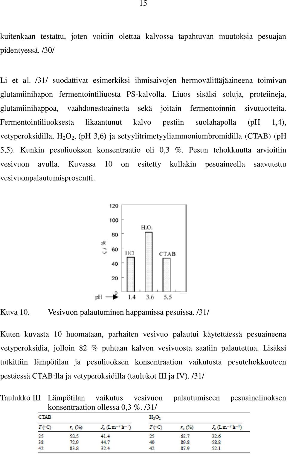 Liuos sisälsi soluja, proteiineja, glutamiinihappoa, vaahdonestoainetta sekä joitain fermentoinnin sivutuotteita.