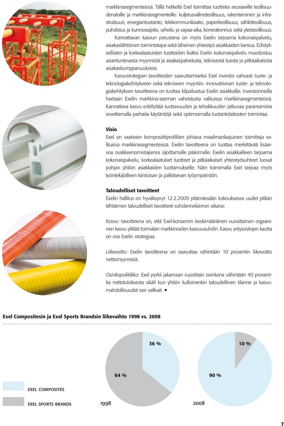 paperiteollisuus, sähköteollisuus, puhdistus ja kunnossapito, urheilu ja vapaa-aika, konerakennus sekä yleisteollisuus.