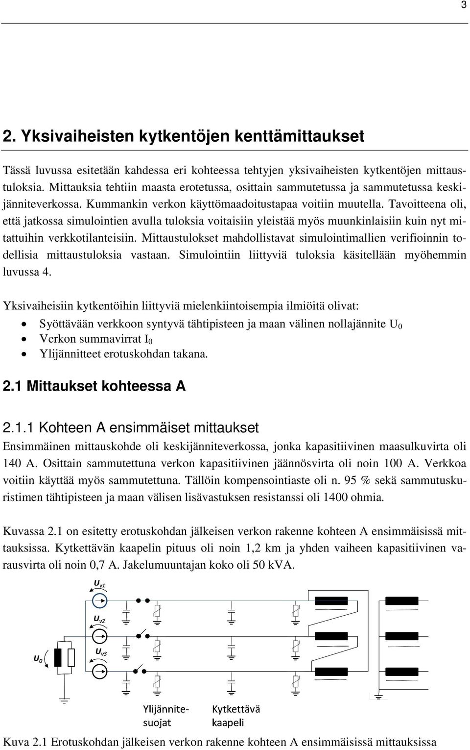 Tavoitteena oli, että jatkossa simulointien avulla tuloksia voitaisiin yleistää myös muunkinlaisiin kuin nyt mitattuihin verkkotilanteisiin.