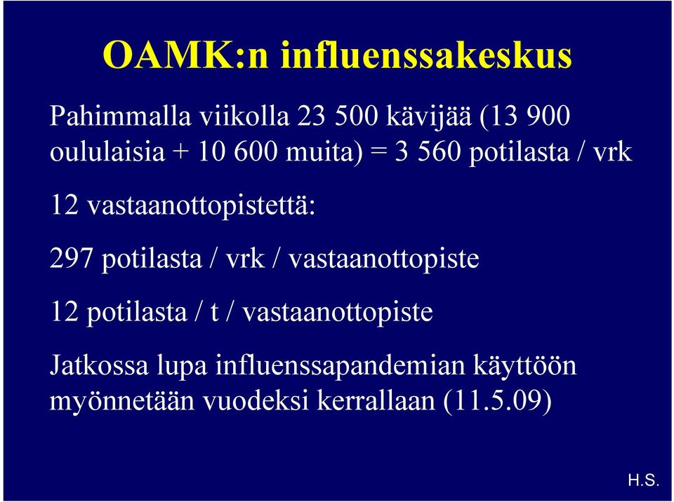 297 potilasta / vrk / vastaanottopiste 12 potilasta / t / vastaanottopiste