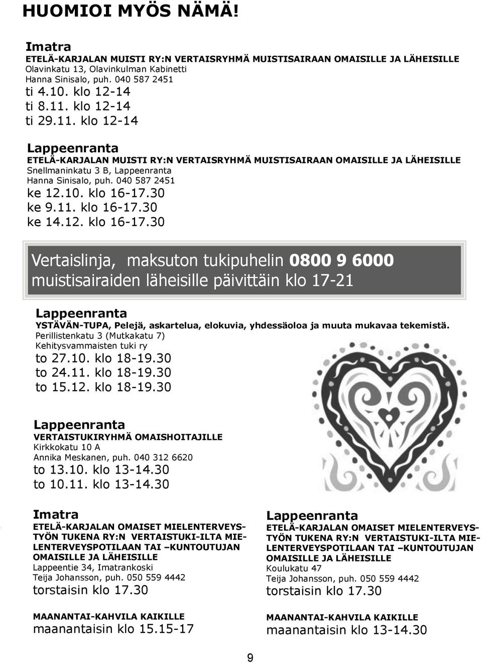 10. klo 16-17.