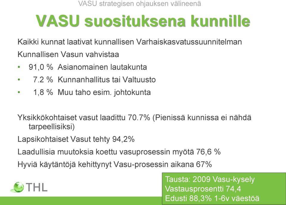 johtokunta Yksikkökohtaiset vasut laadittu 70.