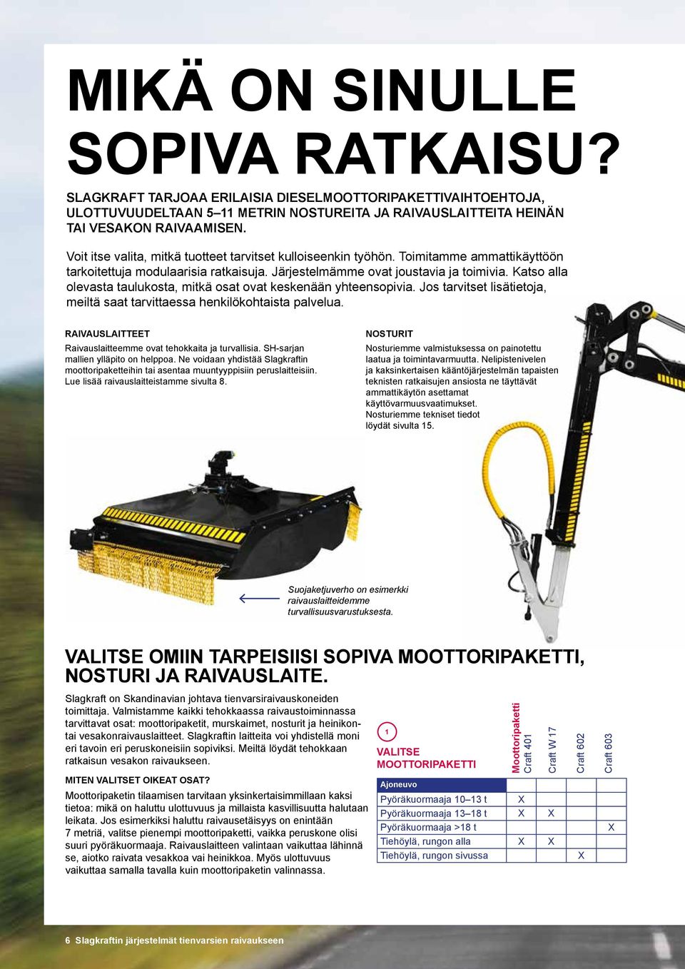 Katso alla olevasta taulukosta, mitkä osat ovat keskenään yhteensopivia. Jos tarvitset lisätietoja, meiltä saat tarvittaessa henkilökohtaista palvelua.