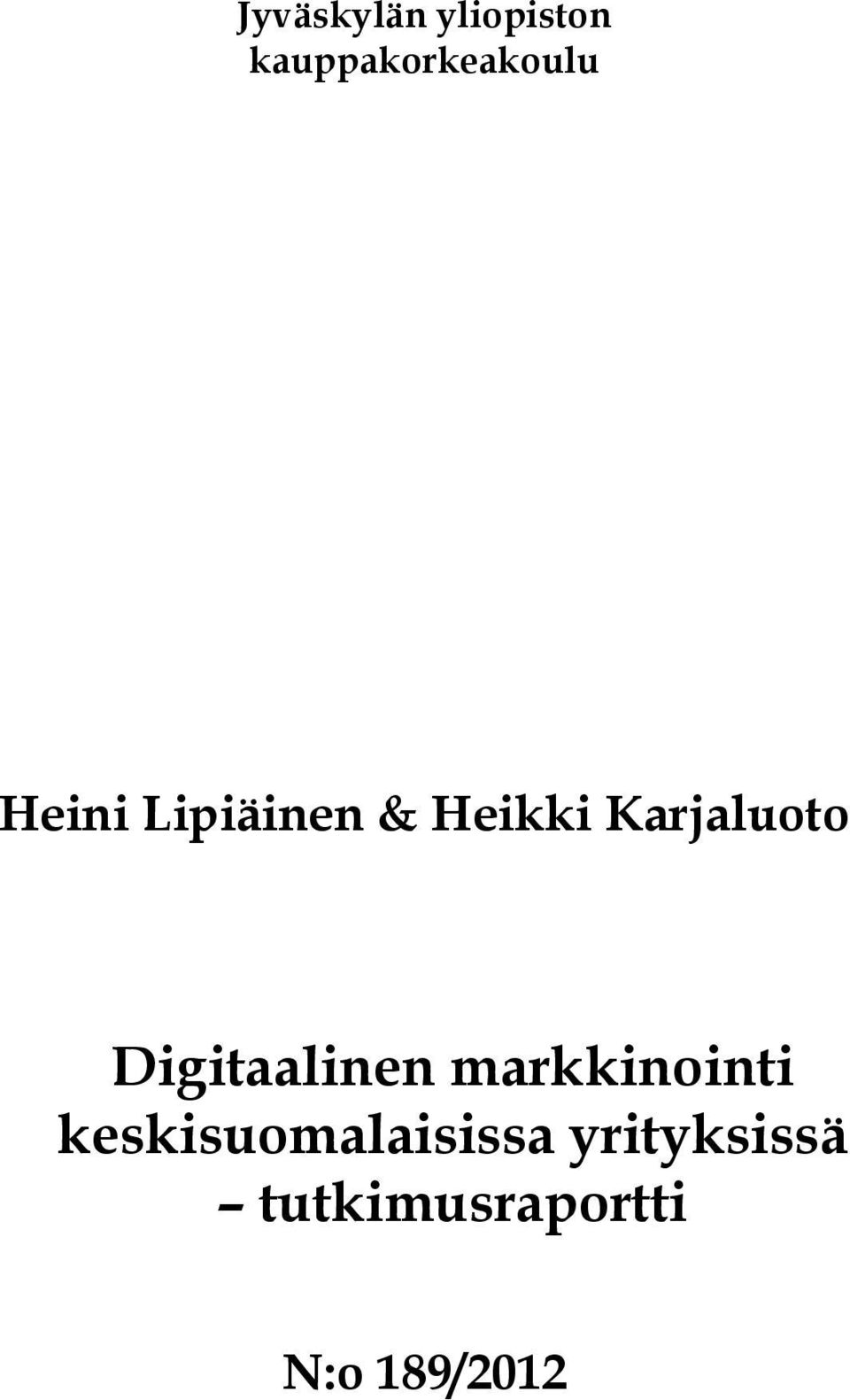 Digitaalinen markkinointi