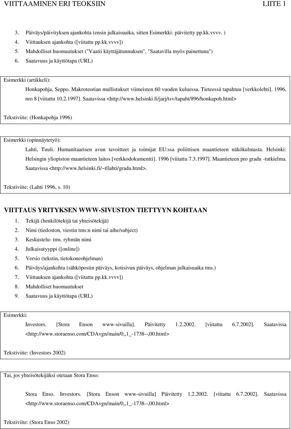 Makroteorian mullistukset viimeisten 60 vuoden kuluessa. Tieteessä tapahtuu [verkkolehti]. 1996, nro 8 [viitattu 10.2.1997]. Saatavissa <http://www.helsinki.fi/jarj/tsv/tapaht/896/honkapoh.