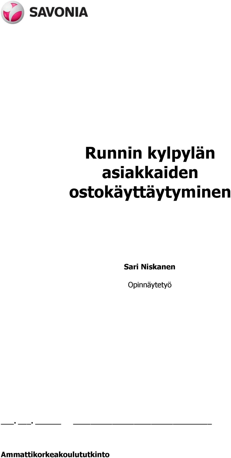 ostokäyttäytyminen Sari