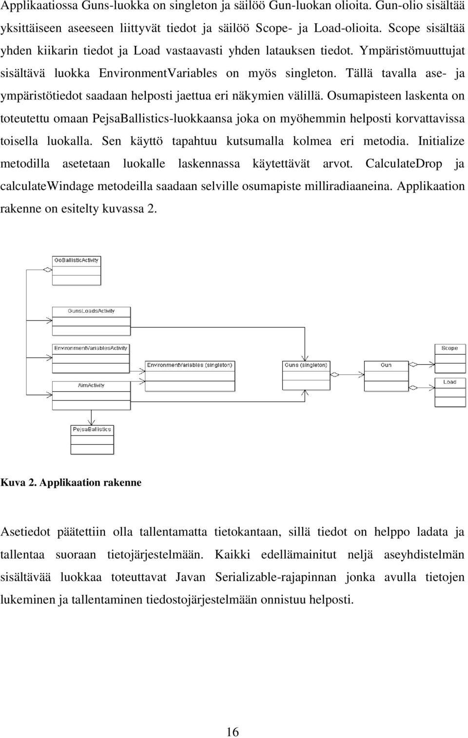 Tällä tavalla ase- ja ympäristötiedot saadaan helposti jaettua eri näkymien välillä.