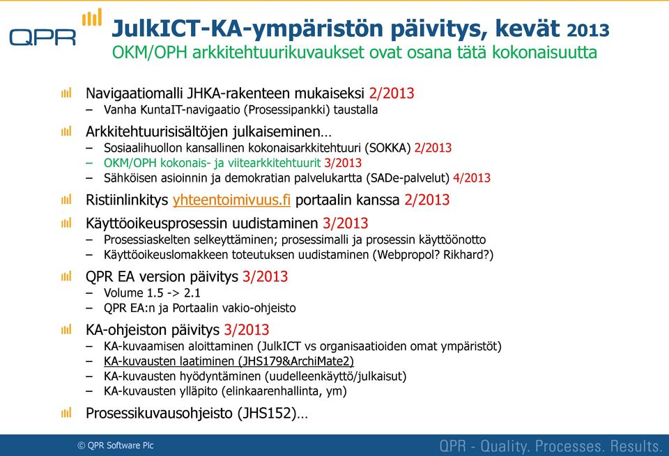 palvelukartta (SADe-palvelut) 4/2013 Ristiinlinkitys yhteentoimivuus.