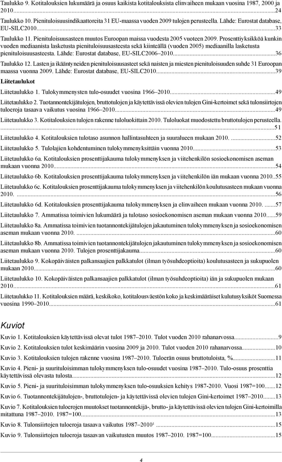 Pienituloisuusasteen muutos Euroopan maissa vuodesta 2005 vuoteen 2009.