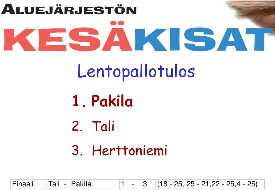 Herttoniemi Finaali Tali