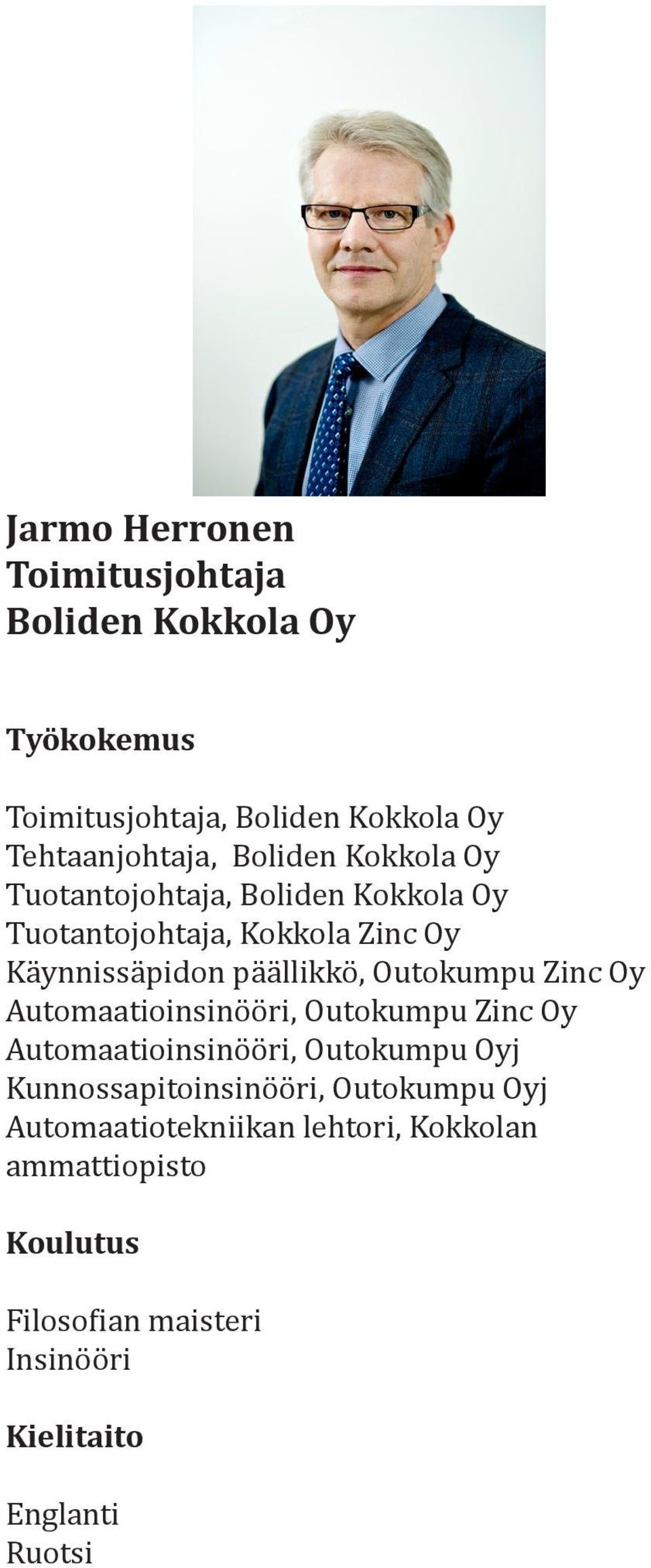 Outokumpu Zinc Oy Automaatioinsinööri, Outokumpu Zinc Oy Automaatioinsinööri, Outokumpu Oyj Kunnossapitoinsinööri,