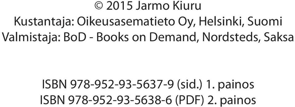 Demand, Nordsteds, Saksa ISBN 978-952-93-5637-9