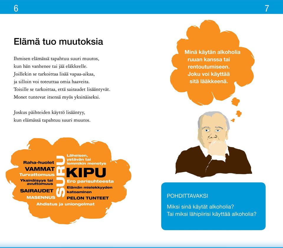 Joskus päihteiden käyttö lisääntyy, kun elämässä tapahtuu suuri muutos.