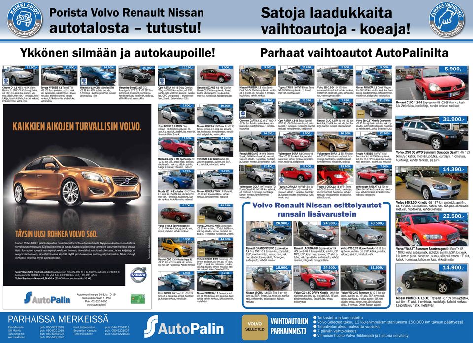 väri, 1-omistaja, huoltokirja, ilmastointilaite, kahdet renkaat,, Toyota AVENSIS 1.8 Terra STW -03 106 tkm, ajotietok, cd, k.o.kesk. luk, 2xsähk.las, ulkolämpöm., ilmast, met.