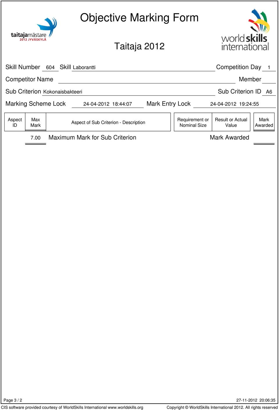 Lock 24-04-2012 18:44:07 Entry Lock 24-04-2012 19:24:55 of Sub