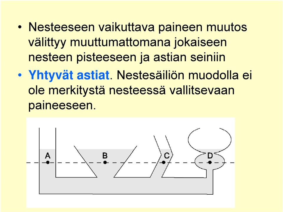 astian seiniin Yhtyät astiat.