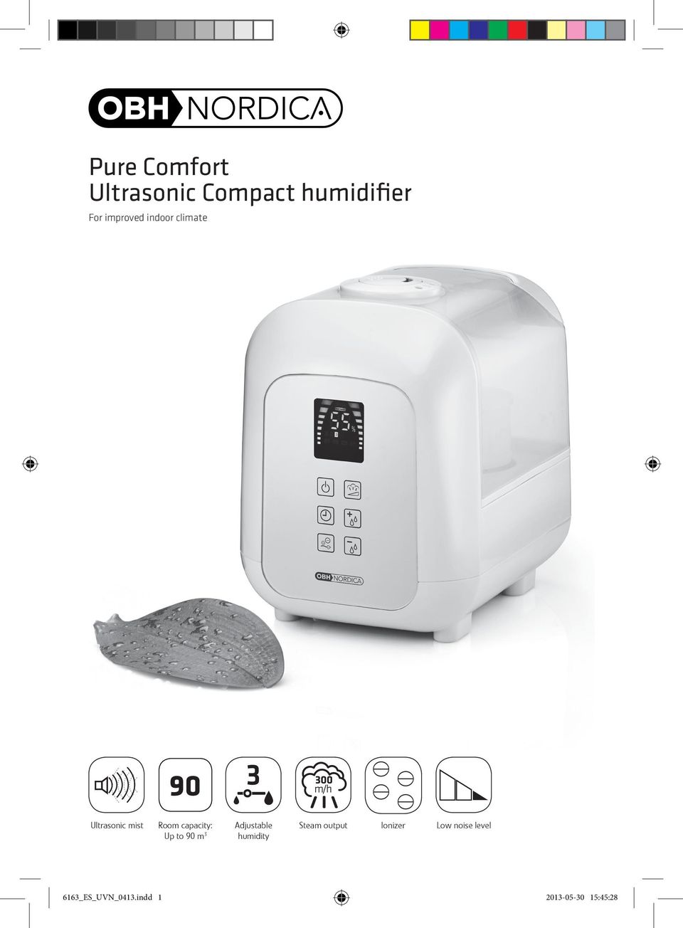Pure Comfort Ultrasonic Compact humidifier - PDF Ilmainen lataus