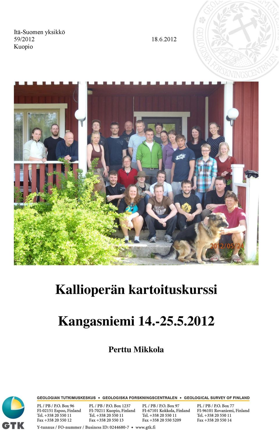 Kallioperän kartoituskurssi