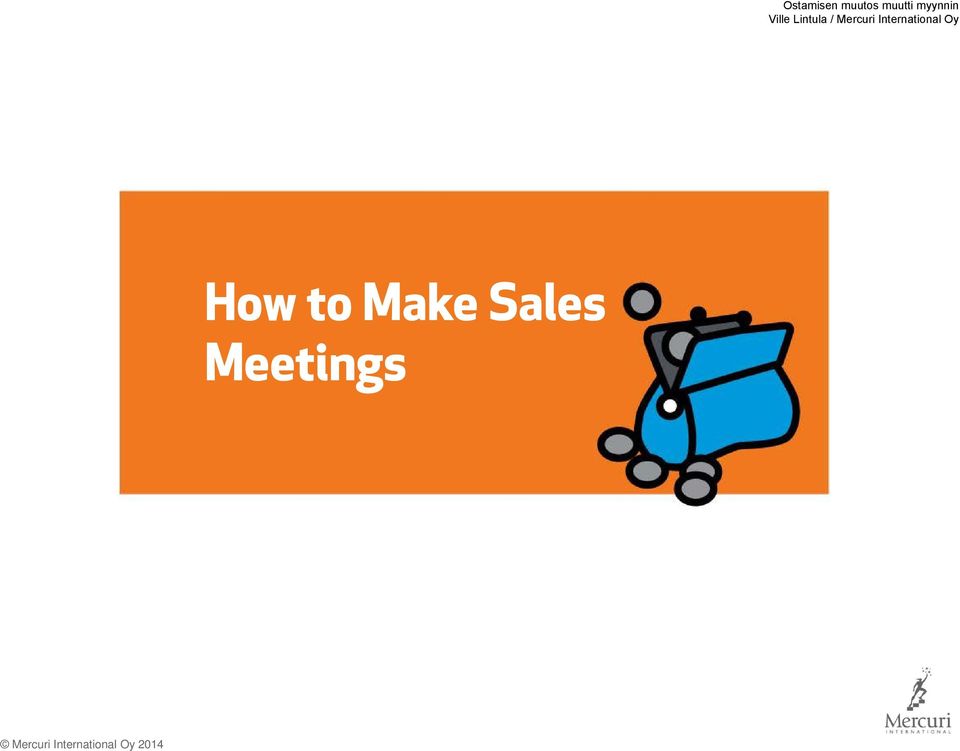 Make Sales Meetings