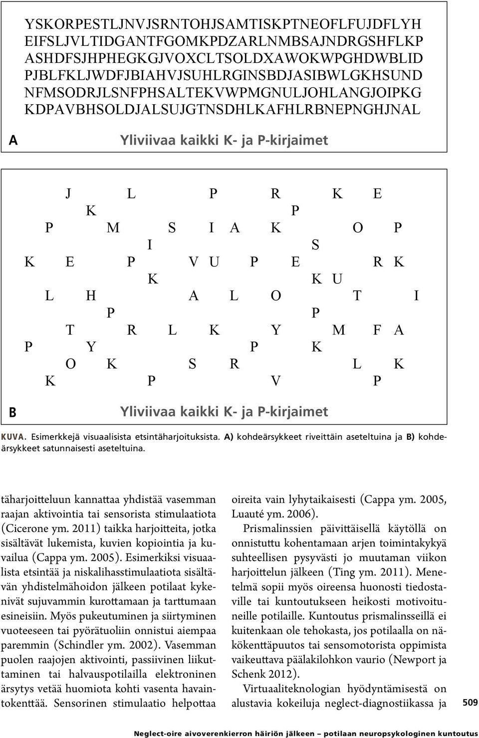 U P E R K K K U L H A L O T I P P T R L K Y M F A P Y P K O K S R L K K P V P B YLIVIVAA KAIKKI K JA P -KIRJAIMET Yliviivaa kaikki K- ja P-kirjaimet KUVA.