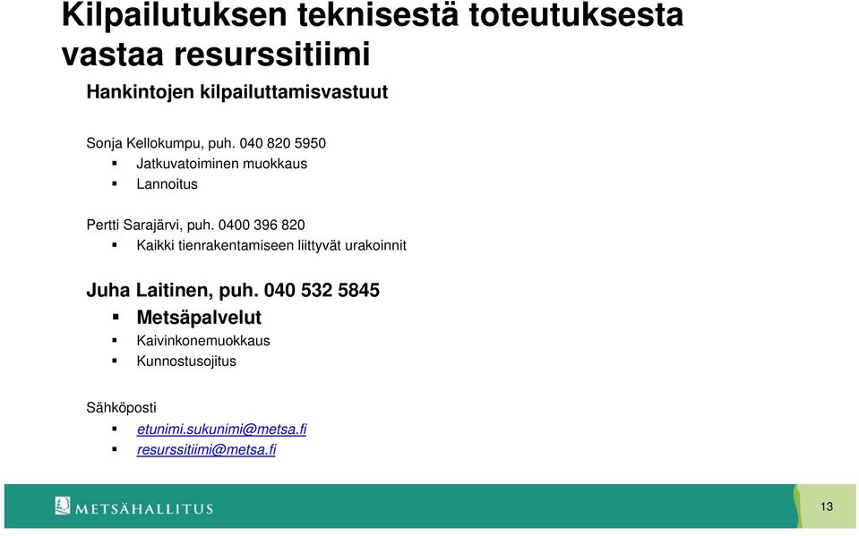 0400 396 820 Kaikki tienrakentamiseen liittyvät urakoinnit Juha Laitinen, puh.