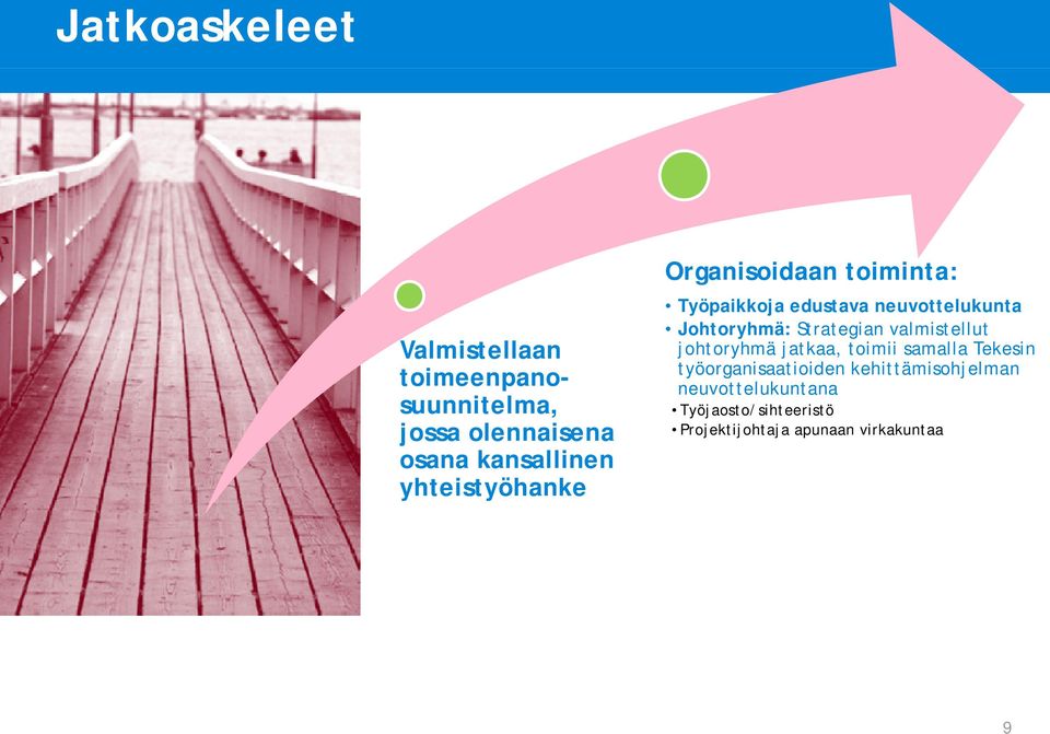 Strategian valmistellut johtoryhmä jatkaa, toimii samalla Tekesin työorganisaatioiden