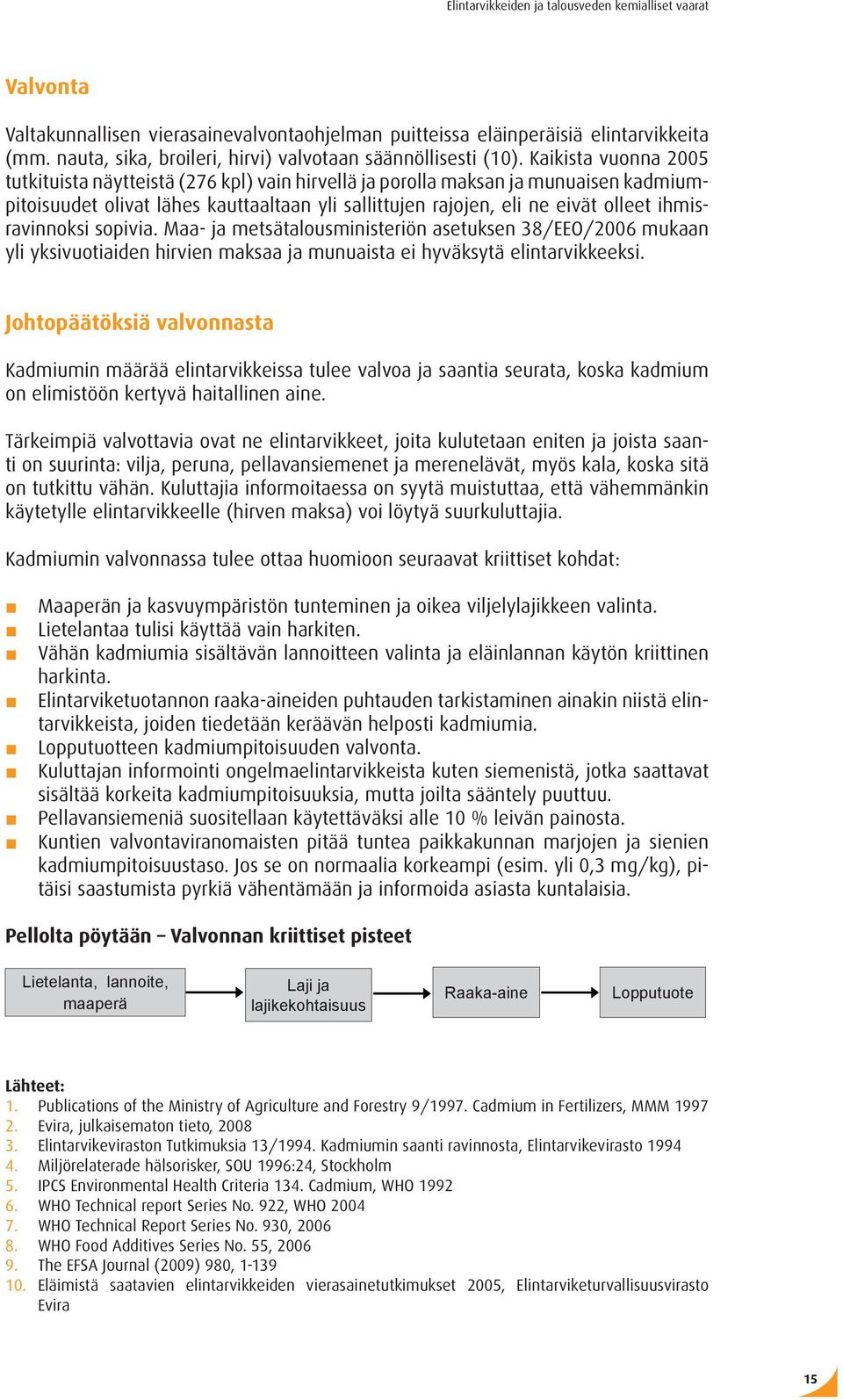 ihmisravinnoksi sopivia. Maa- ja metsätalousministeriön asetuksen 38/EEO/2006 mukaan yli yksivuotiaiden hirvien maksaa ja munuaista ei hyväksytä elintarvikkeeksi.