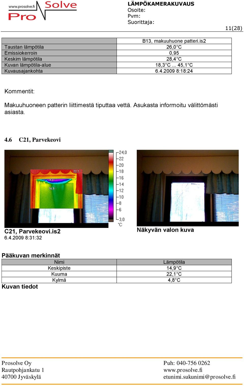 Asukasta informoitu välittömästi asiasta. 4.