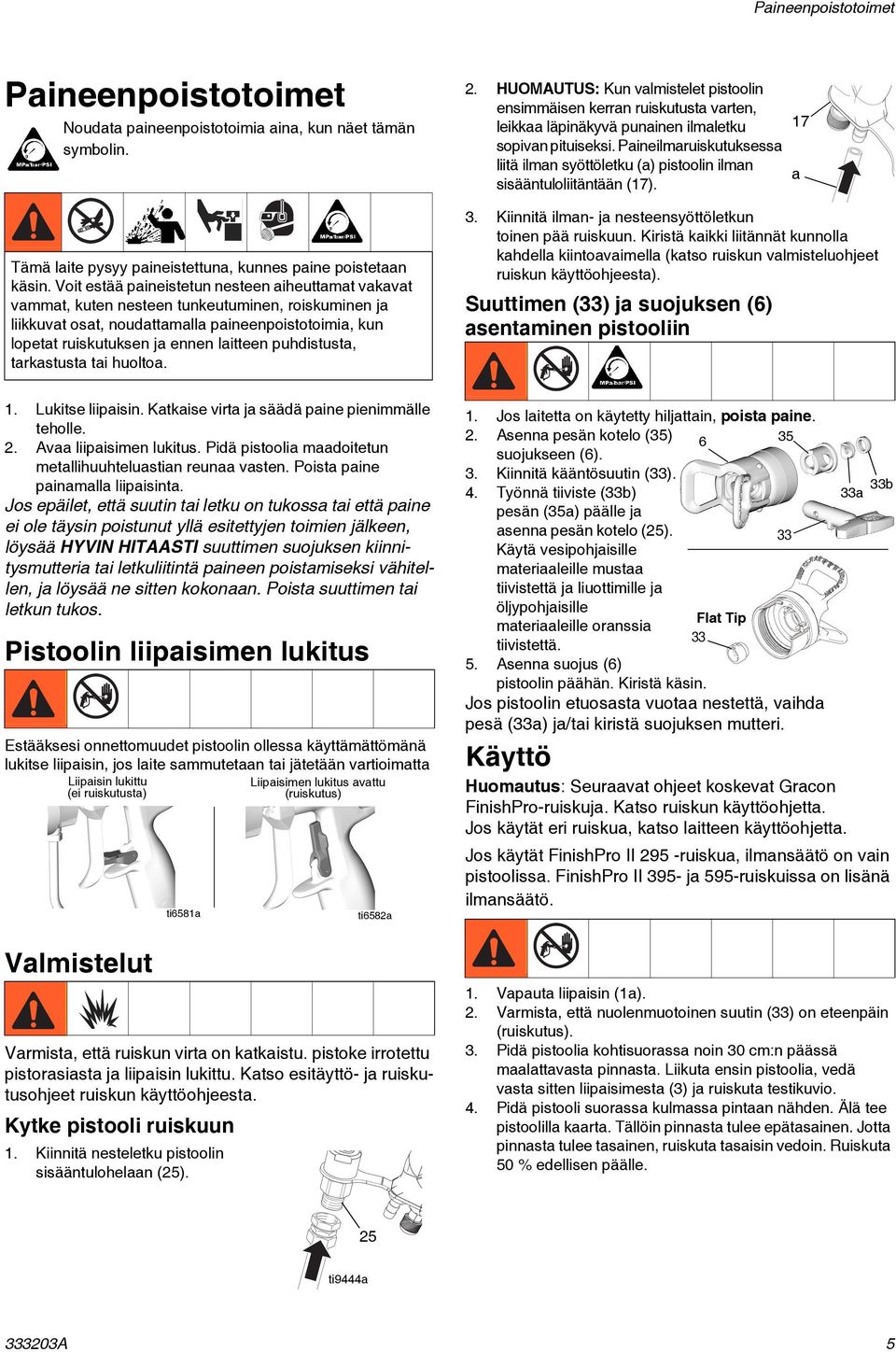 puhdistusta, tarkastusta tai huoltoa. 2. HUOMAUTUS: Kun valmistelet pistoolin ensimmäisen kerran ruiskutusta varten, leikkaa läpinäkyvä punainen ilmaletku sopivan pituiseksi.