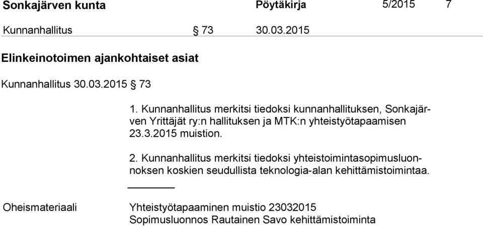 3.2015 muistion. 2.